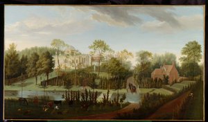 Vista della Chiswick House da sud-ovest