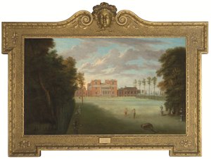 Veduta di Tottenham Park, Wiltshire (olio su tela) da Pieter Andreas Rysbrack