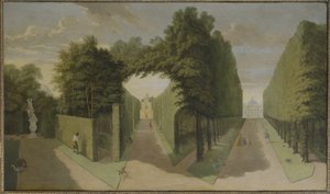Vista del Bagno e degli edifici della Commedia, Chiswick Villa