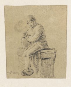 Contadino seduto da Pieter Bartholomeusz. Barbiers