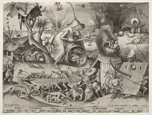 I sette peccati capitali: Ira da Pieter Bruegel