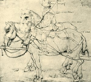 Cavaliere e due cavalli, 1559-1563 da Pieter Bruegel the Elder