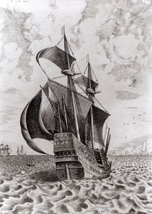 Nave, incisa da Hieronymus Cock da Pieter Bruegel the Elder