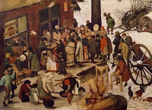 Il censimento a Betlemme (dettaglio) da Pieter Bruegel the Elder