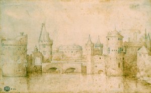 Veduta delle antiche fortificazioni di Amsterdam, Paesi Bassi