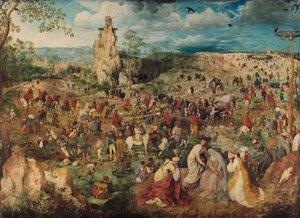 Tedesco: Kreuztragung Christi La processione al Calvario