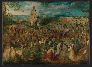 La processione al Calvario da Pieter Brueghel the Elder