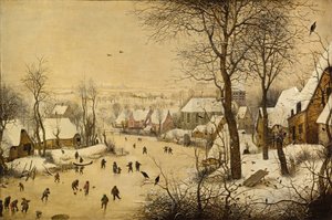Paesaggio invernale con trappola per uccelli da Pieter Brueghel the Elder