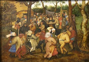 Ballo di nozze. da Pieter Brueghel the Younger