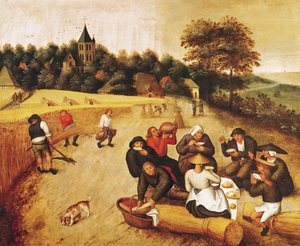 Il pasto del mietitore da Pieter Brueghel the Younger