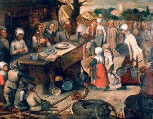La presentazione dei doni, c1584-1638 da Pieter Brueghel the Younger