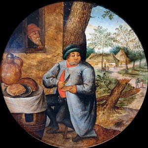 Il mangiatore di pane da Pieter Brueghel the Younger