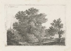 Paesaggio con grande albero da Pieter Casper Christ