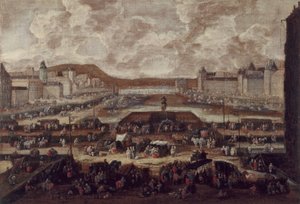 Il Pont-Neuf, la Senna e il Louvre, circa 1670 da Pieter Casteels