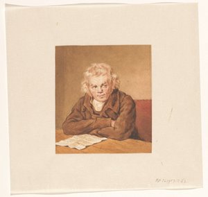 Ritratto di Lourens van Schaick, seduto a leggere al tavolo