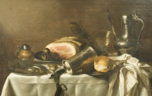 Natura Morta con Prosciutto da Pieter Claesz
