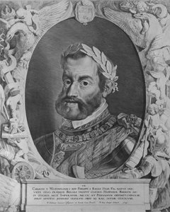 Carlo V, Sacro Romano Imperatore, inciso da Pieter van Sompel, 1644