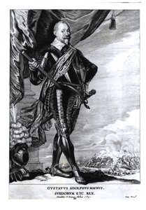 Ritratto di Gustavo Adolfo il Grande, Re degli Svedesi (1592-1632), 1650 da Pieter Claesz Soutman