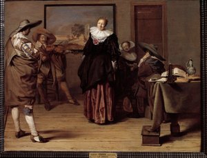 La lezione di danza da Pieter Codde