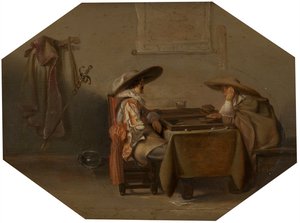 Giocatori di tric-trac, 1628