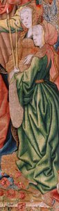 Arazzo fiammingo. Serie Episodi della Vita della Vergine; Presentazione al Tempio. Secondo arazzo della serie. Modelli attribuiti a Jan van Roome (o van Brussel). Manifattura Pieter van Aelst, Bruxelles. Ca 1502-1504.