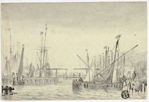 Navi in porto da Pieter Coopse