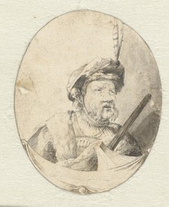 Busto di un uomo in abiti orientali da Pieter Cornelisz. Verbeeck (possibly)