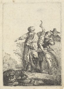 Ruth raccoglie spighe nel campo di Boaz da Pieter Cornelisz. Verbeeck (possibly)