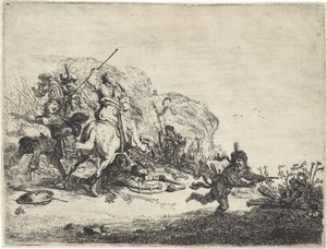 Combattimento di cavalieri da Pieter Cornelisz. Verbeeck