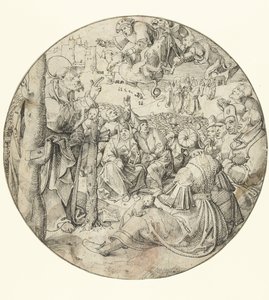 Pietro causa la caduta di Simon Mago da Pieter Cornelisz. genaamd Kunst