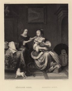 Scena Domestica da Pieter Cornelisz van Slingelandt