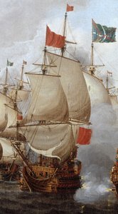 HMS Royal Oak (1664) - Il combattimento dei quattro giorni, 1-4 giugno 1666 RMG BHC0285 (ritagliato)