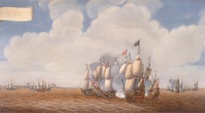 La prima battaglia di Öland il 31 maggio 1564, seconda metà del XVII secolo da Pieter Cornelisz van Soest