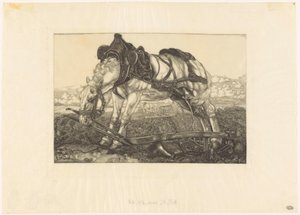 Cavallo da tiro a riposo da Pieter Dupont