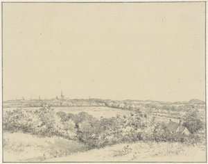 Vista di Haarlem, vista dalle dune da Pieter Ernst Hendrik Praetorius