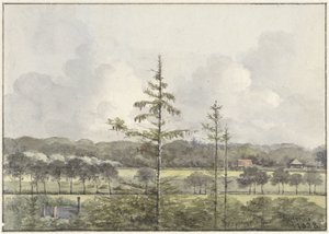 Vista di prati con fattorie
