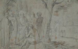 Cristo guarisce il cieco (recto); Venere e Cupido (verso)