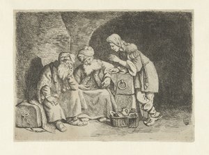Giuseppe interpreta i sogni del fornaio e del coppiere da Pieter Fransz de Grebber