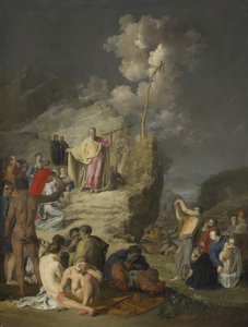 Mosè e il serpente di bronzo, c.1625-46 da Pieter Fransz de Grebber