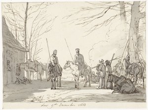 Bivacco dei cosacchi, 9 dicembre 1813 da Pieter Gerardus van Os (signed by artist)