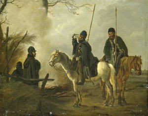 Avamposto cosacco nel 1813 da Pieter Gerardus van Os