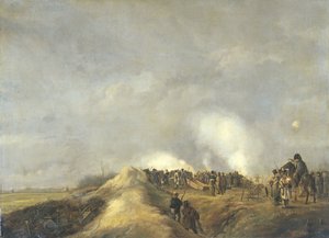 Il bombardamento di Naarden, aprile 1814 da Pieter Gerardus van Os