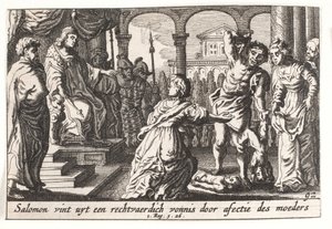 Il giudizio di Salomone da Pieter Hendriksz. Schut
