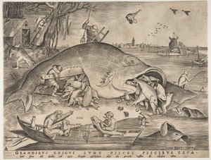 Pesce grande mangia pesce piccolo da Pieter Heyden van der