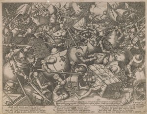 La lotta dei sacchi di denaro e dei forzieri da Pieter Heyden van der