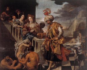 Bagno in un porto orientale da Pieter Isaacsz