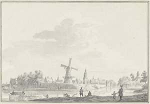 Veduta della città di Buren da Pieter Jan van Liender