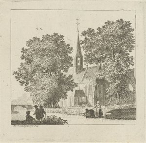 Vista di una chiesa da Pieter Jan van Liender