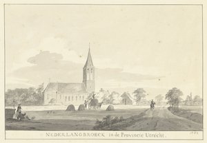 Veduta del villaggio di Nederlangbroek da Pieter Jan van Liender