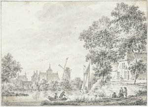 Veduta di Haastrecht da Pieter Jan van Liender